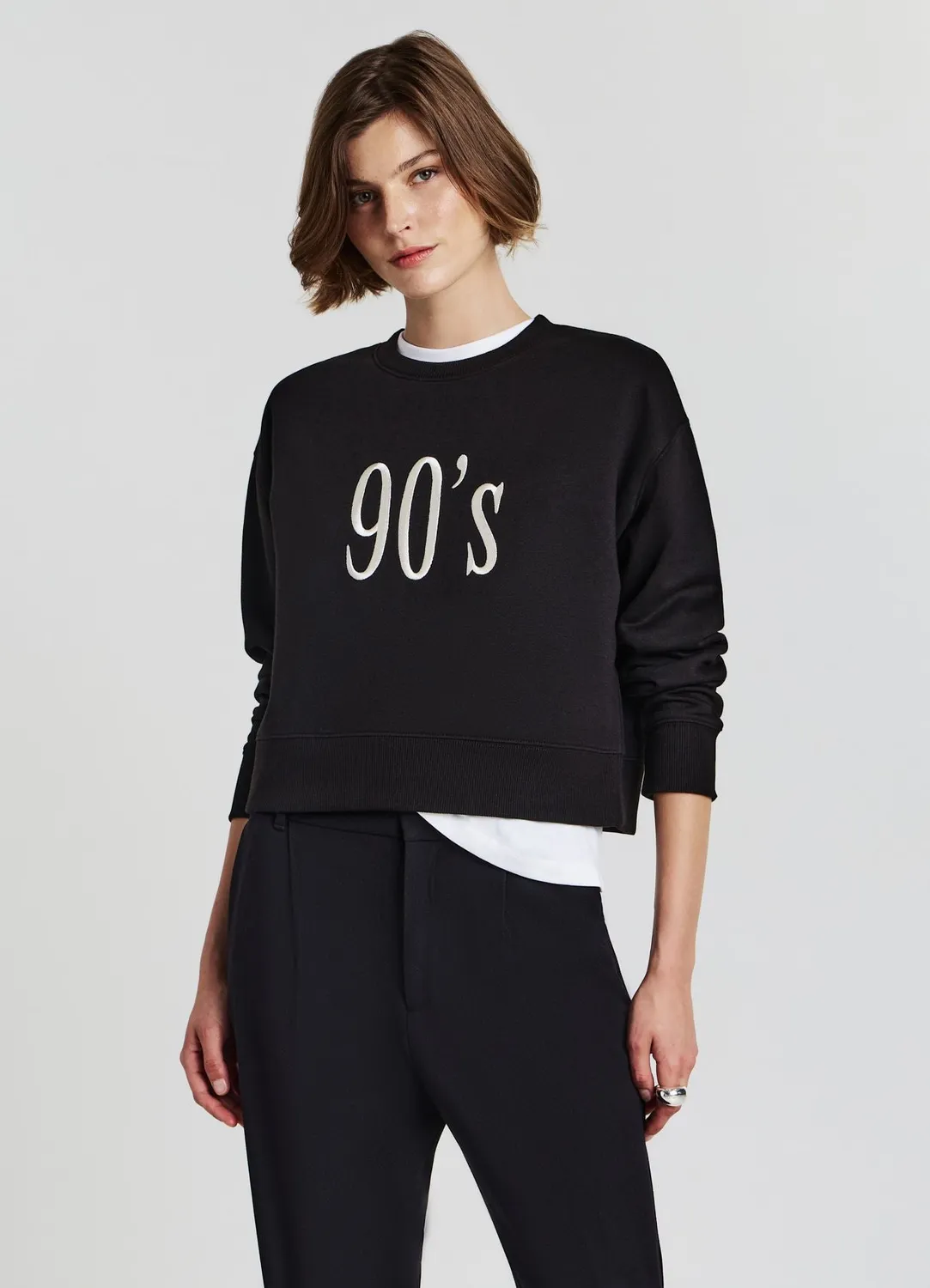 Calliope Sweat imprimé femme col rond manches longues