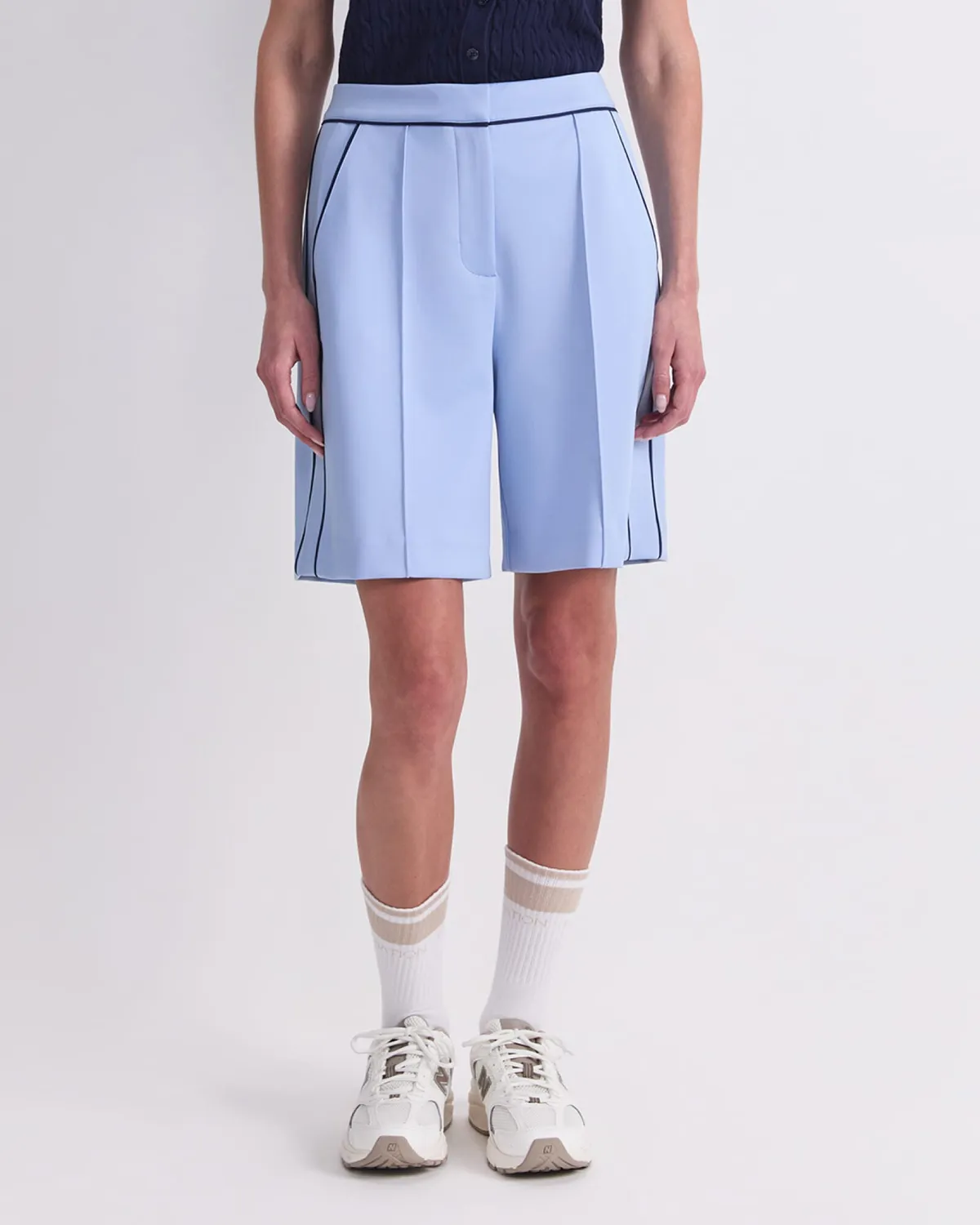 Sportscraft Lina short femme ponte coton passepoil