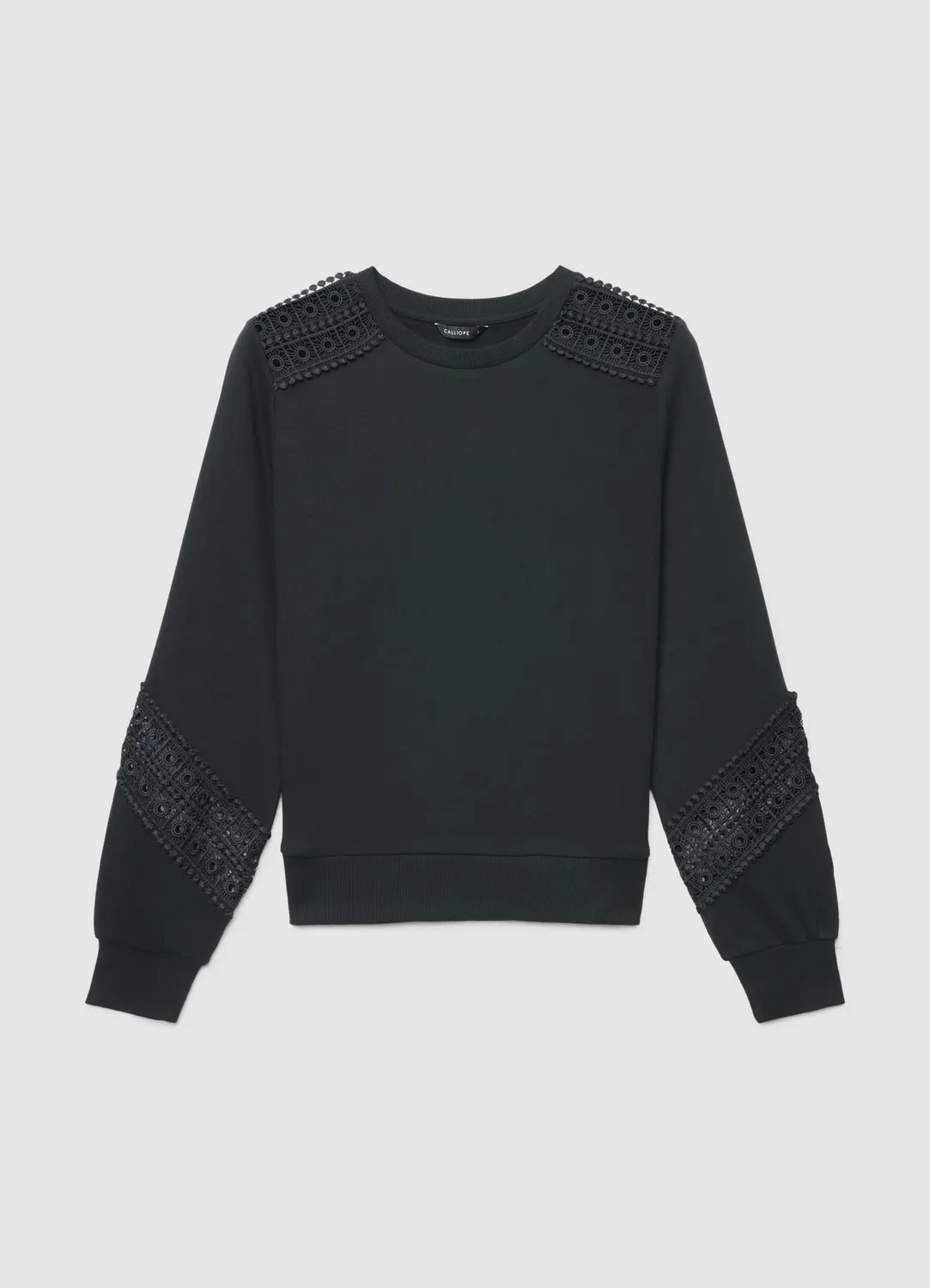 Calliope sweat col rond brodé manches longues XS-3XL