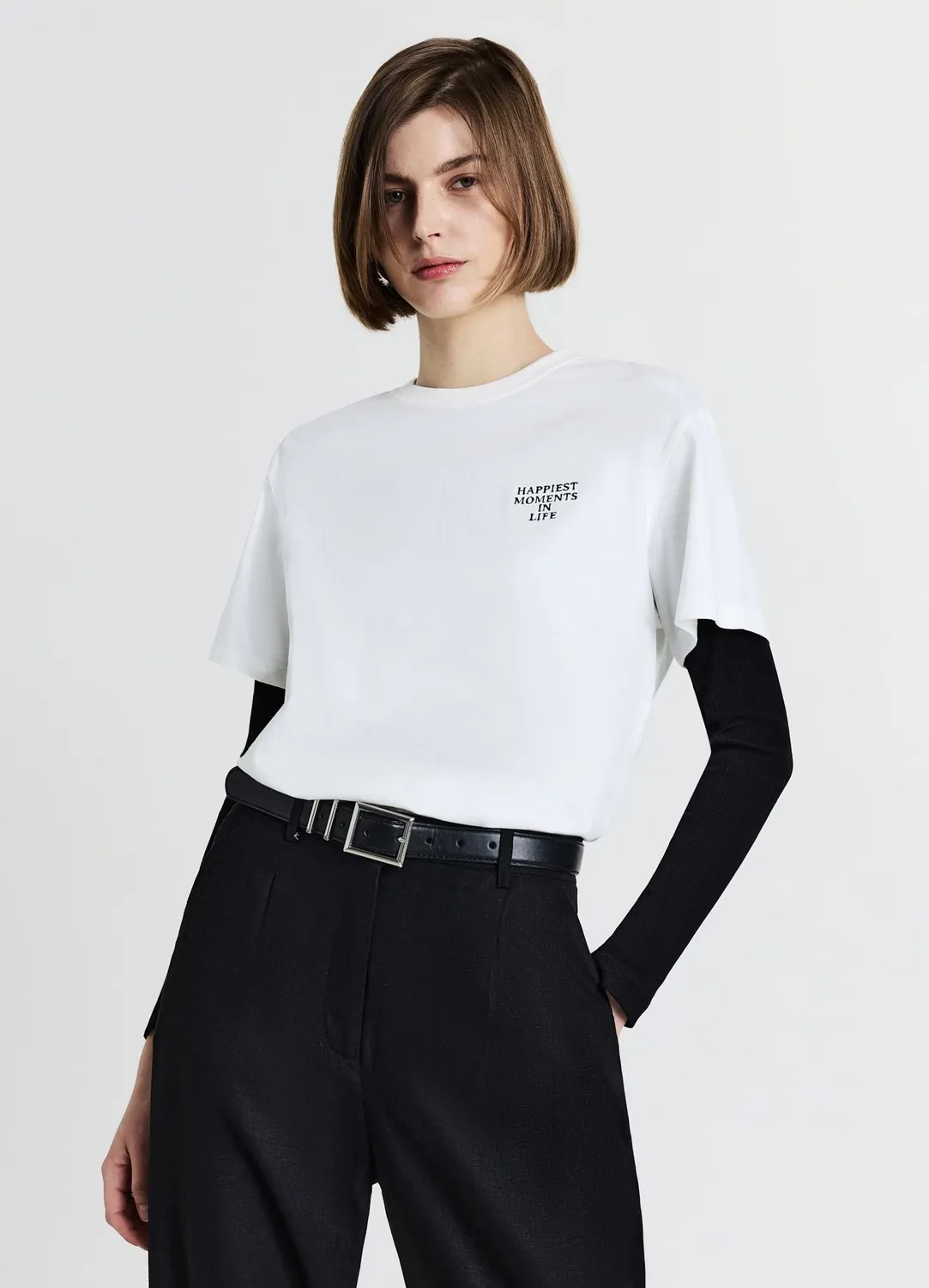 Calliope T-shirt femme coton imprimé col rond