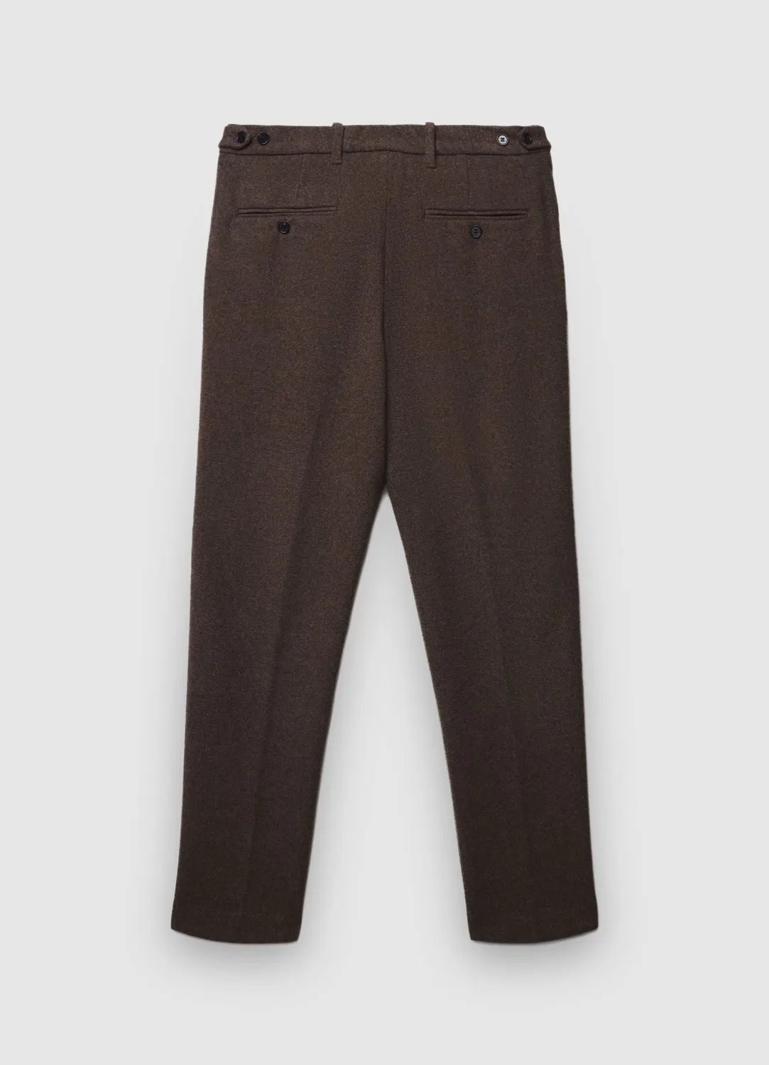 Calliope Pantalon Homme Mélange Laine Coupe Droite