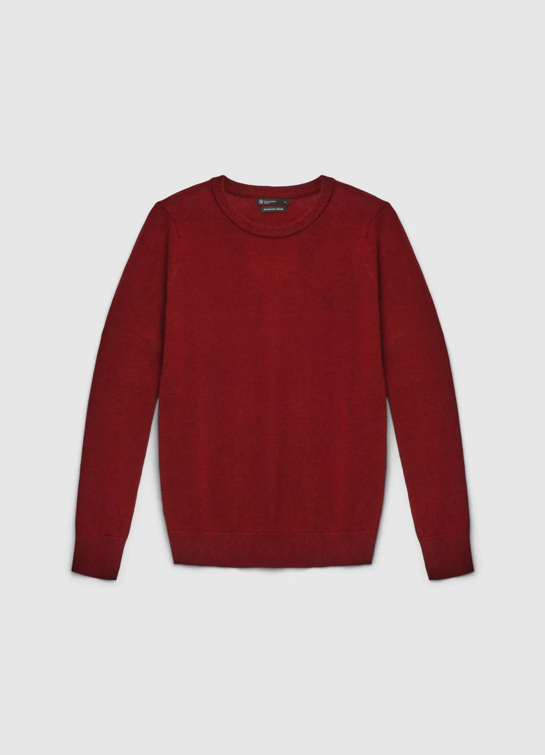 Calliope Pull col rond uni maille fine femme