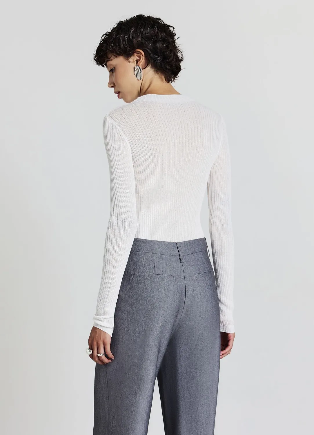Calliope t-shirt lupetto col roulé manches longues
