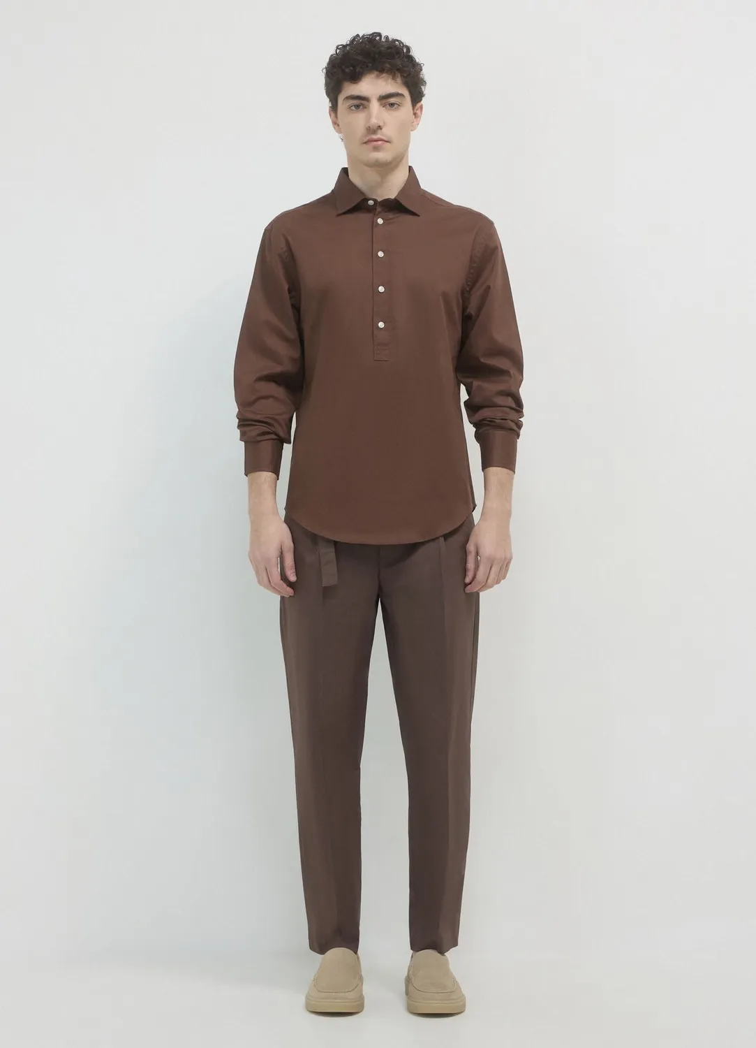 Calliope chemise homme coton manches longues regular