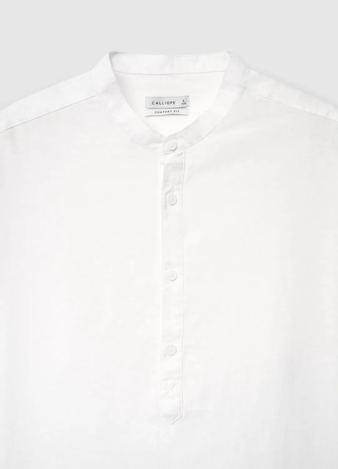 Calliope chemise coréenne demi-boutonnée homme