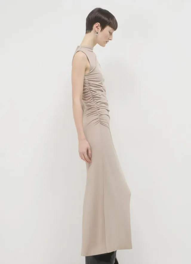 Calliope Atelier robe longue fente ruché