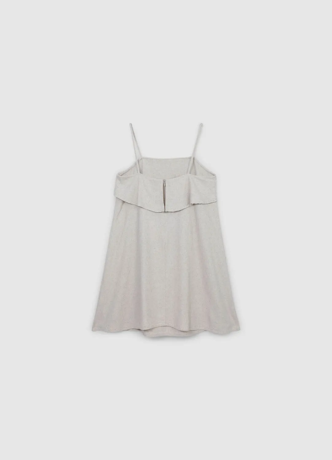 Calliope robe courte femme en lin bretelles fines