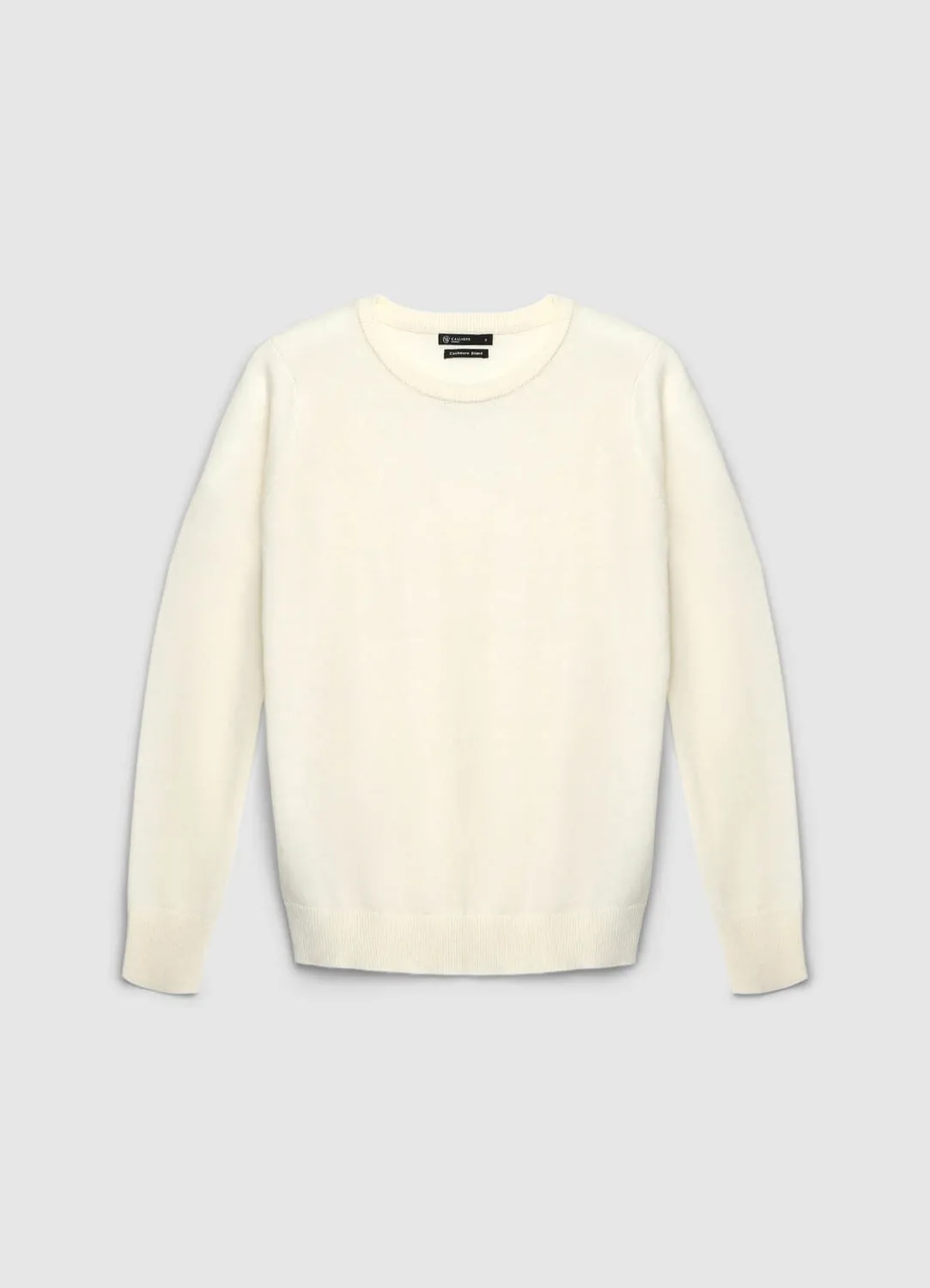 Calliope Pull femme col rond maille fine coupe droite