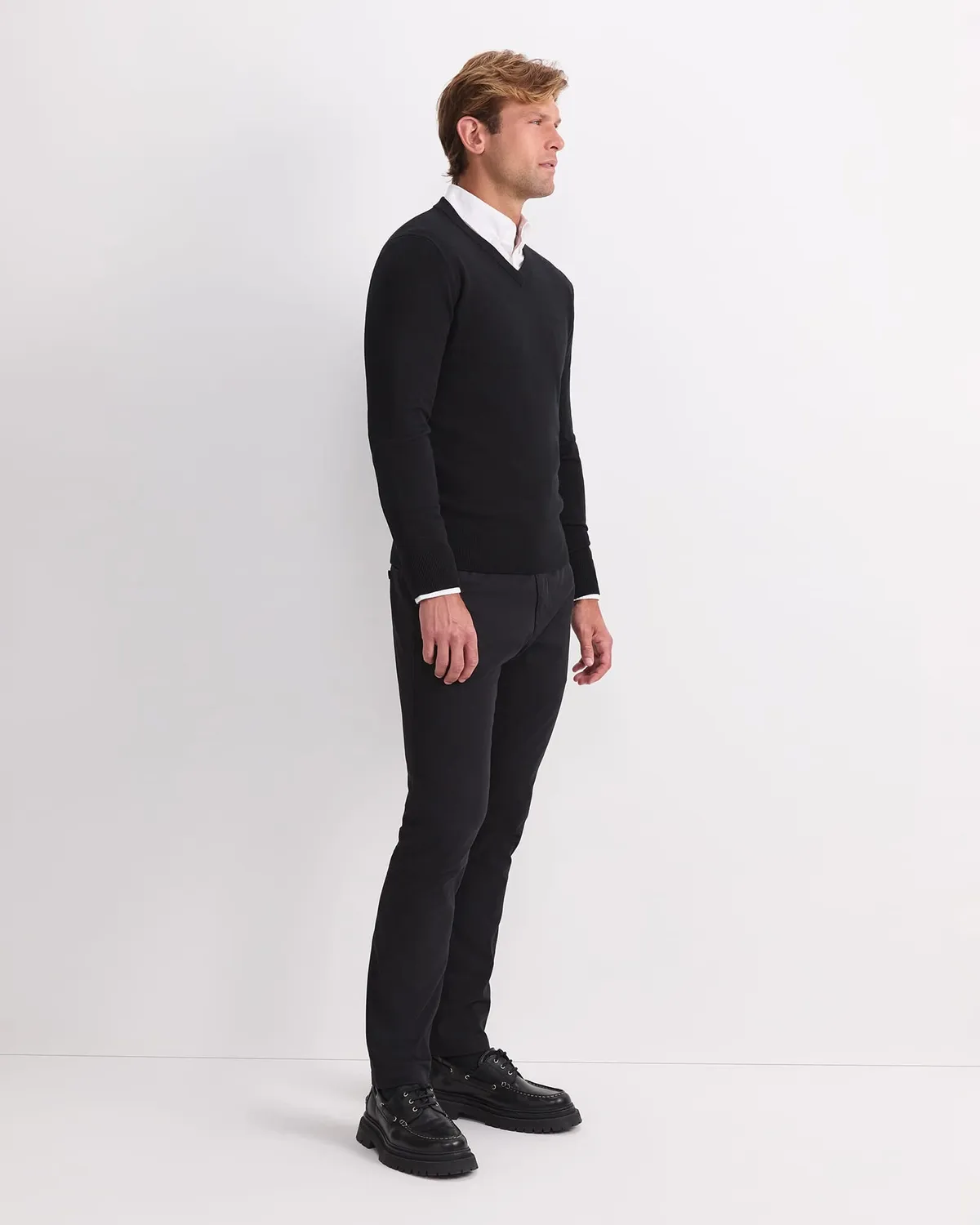 Sportscraft Merino V-Neck pull col V laine mérinos