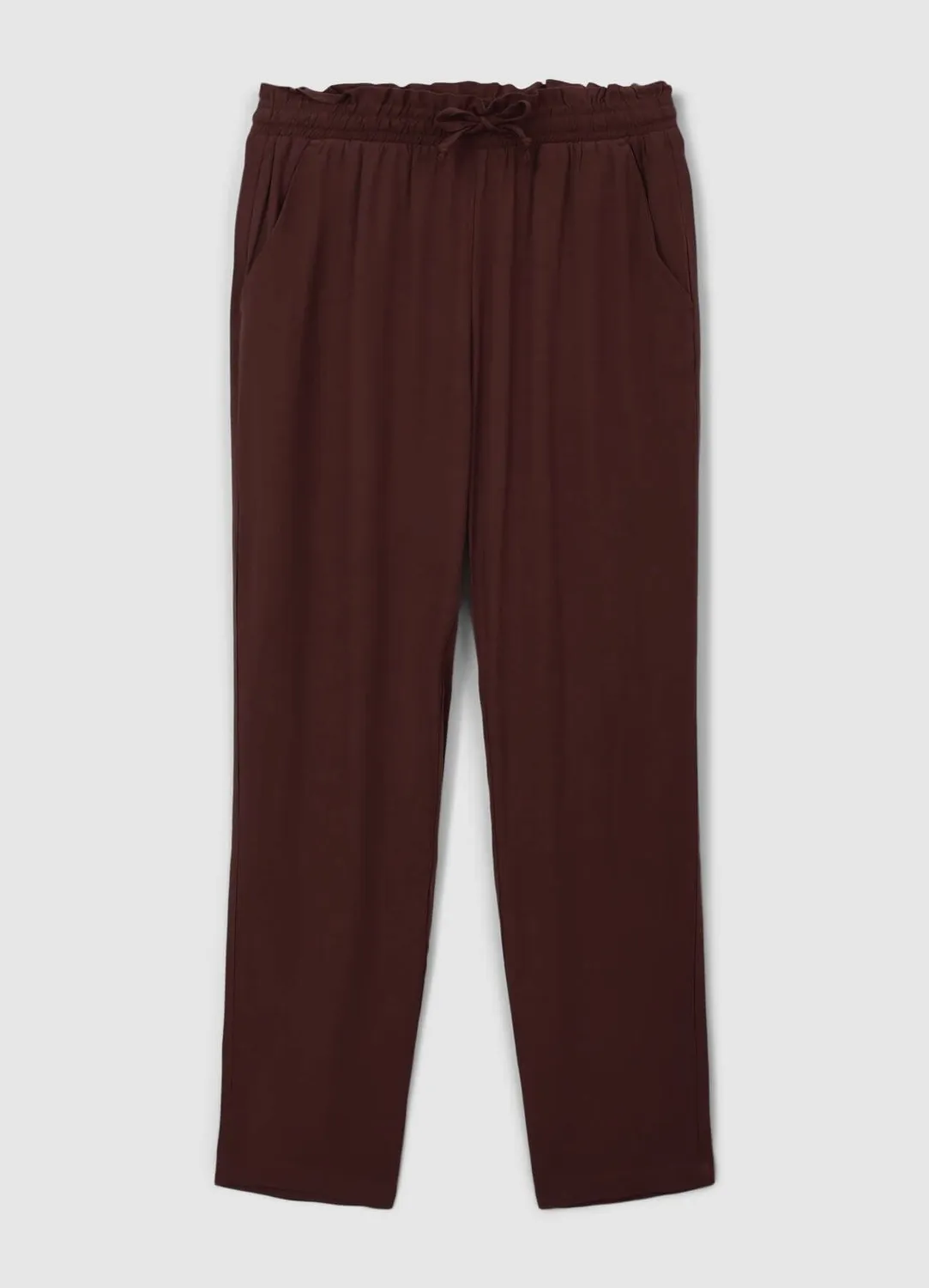Calliope pantalon femme uni cordon poches