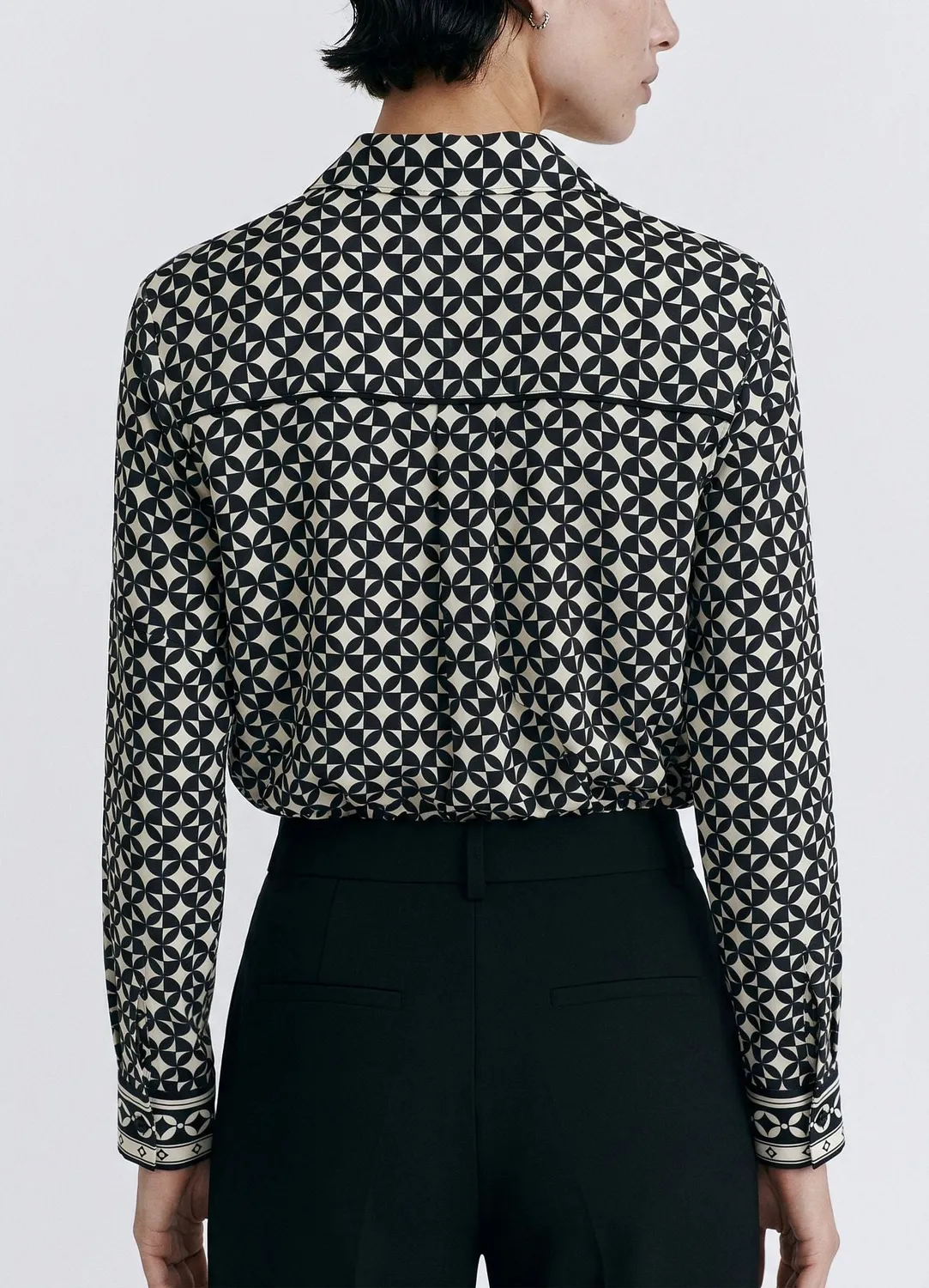 Calliope chemise bowling femme motif géométrique