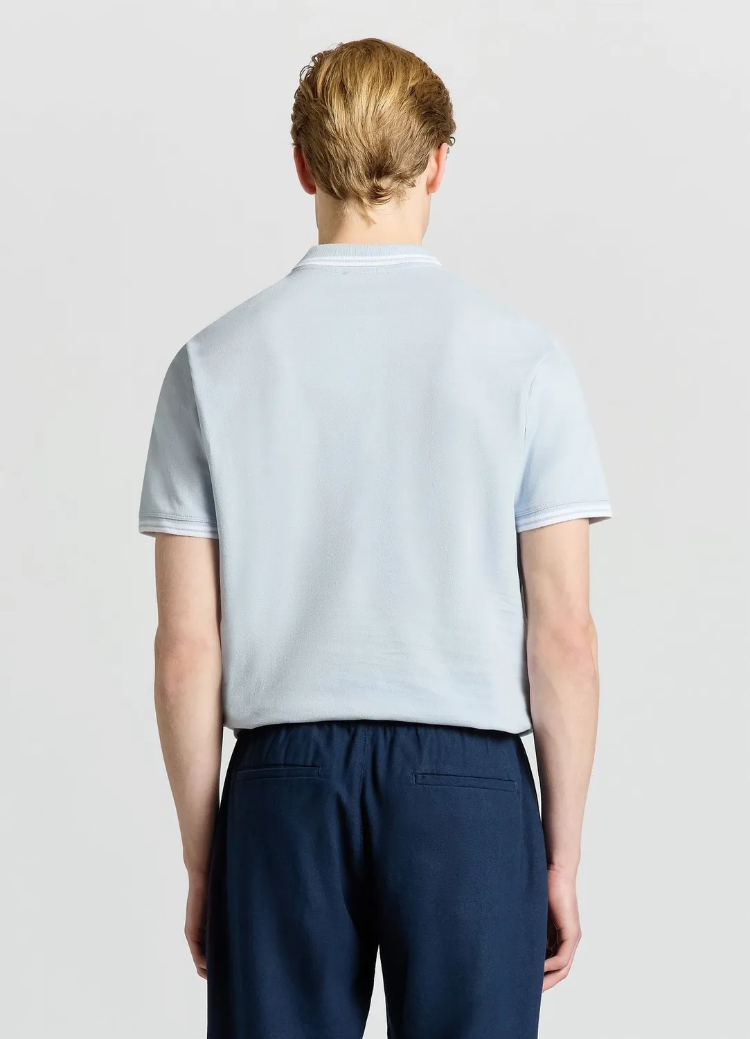 Calliope polo rayé homme col boutonné manches courtes