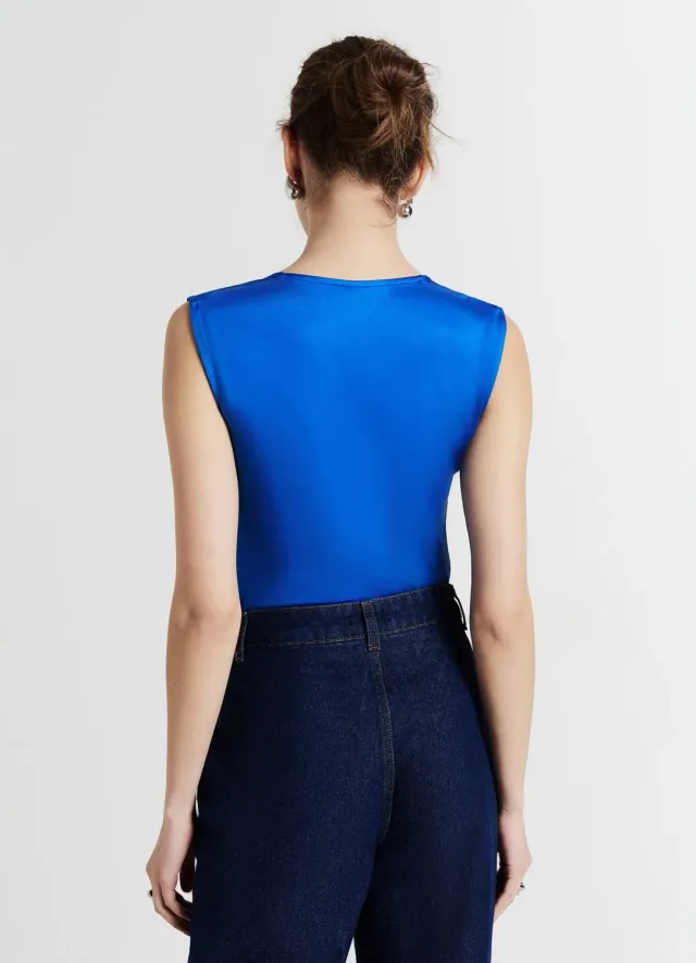 Calliope débardeur uni femme col U coupe regular