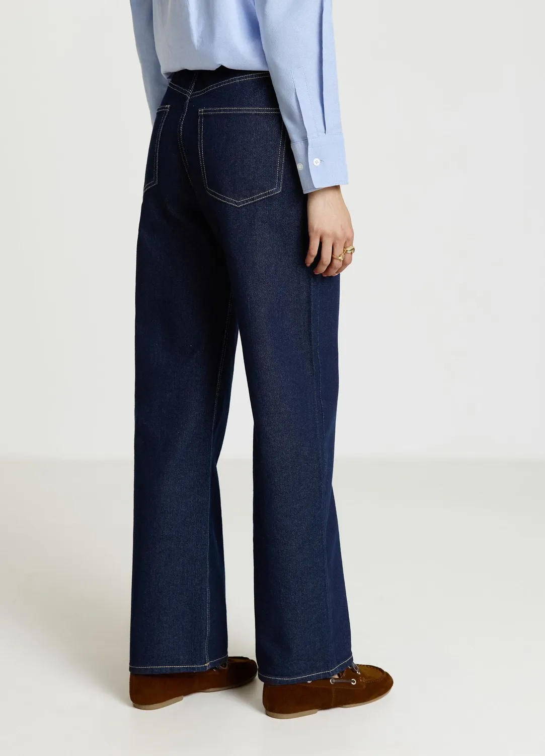 Calliope jean wide leg femme taille haute
