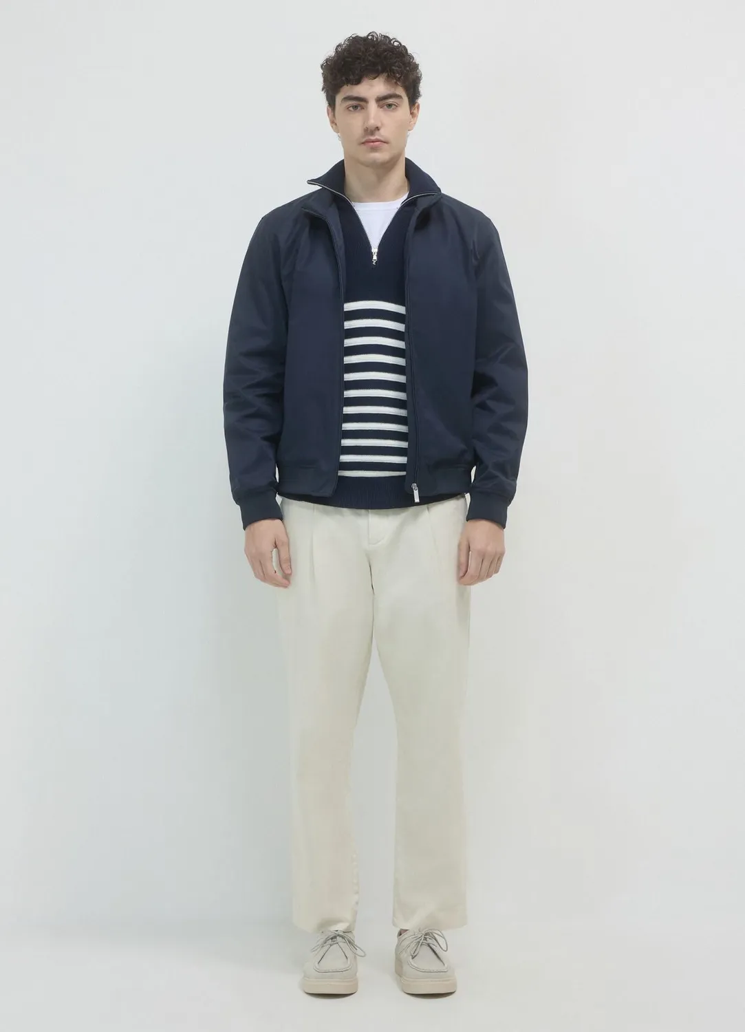 Calliope bomber col montant homme zippé