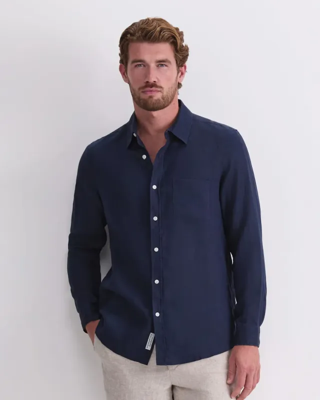Sportscraft chemise lin homme manches longues
