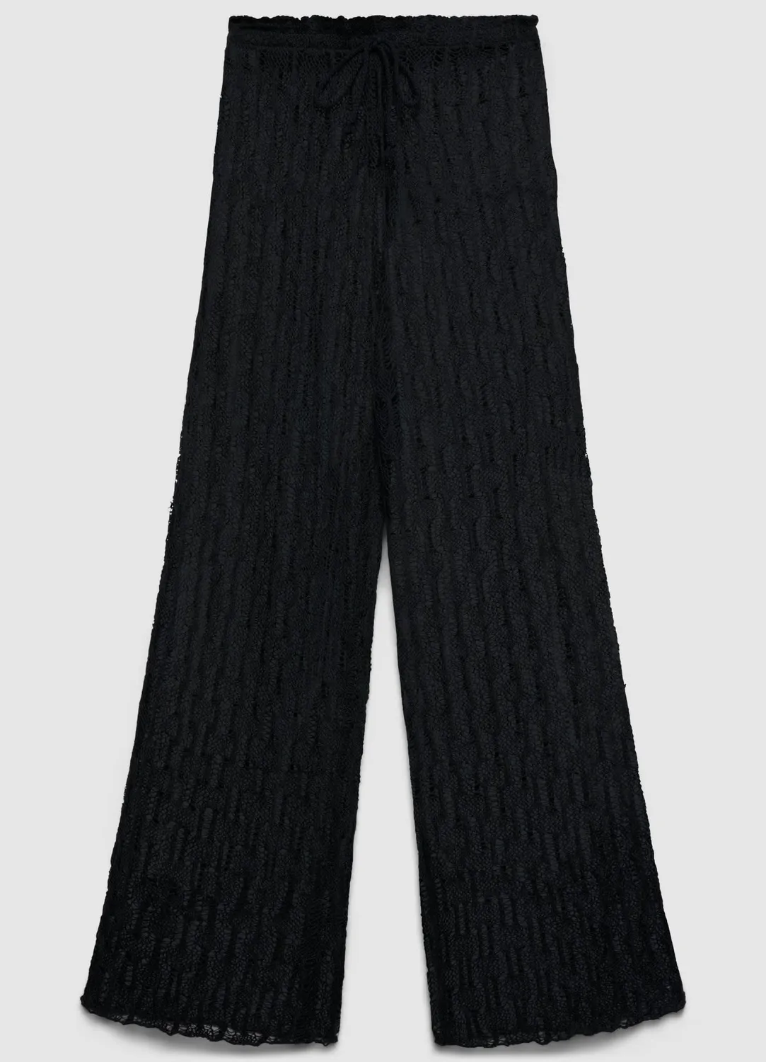 Calliope pantalon dentelle femme large à coulisse