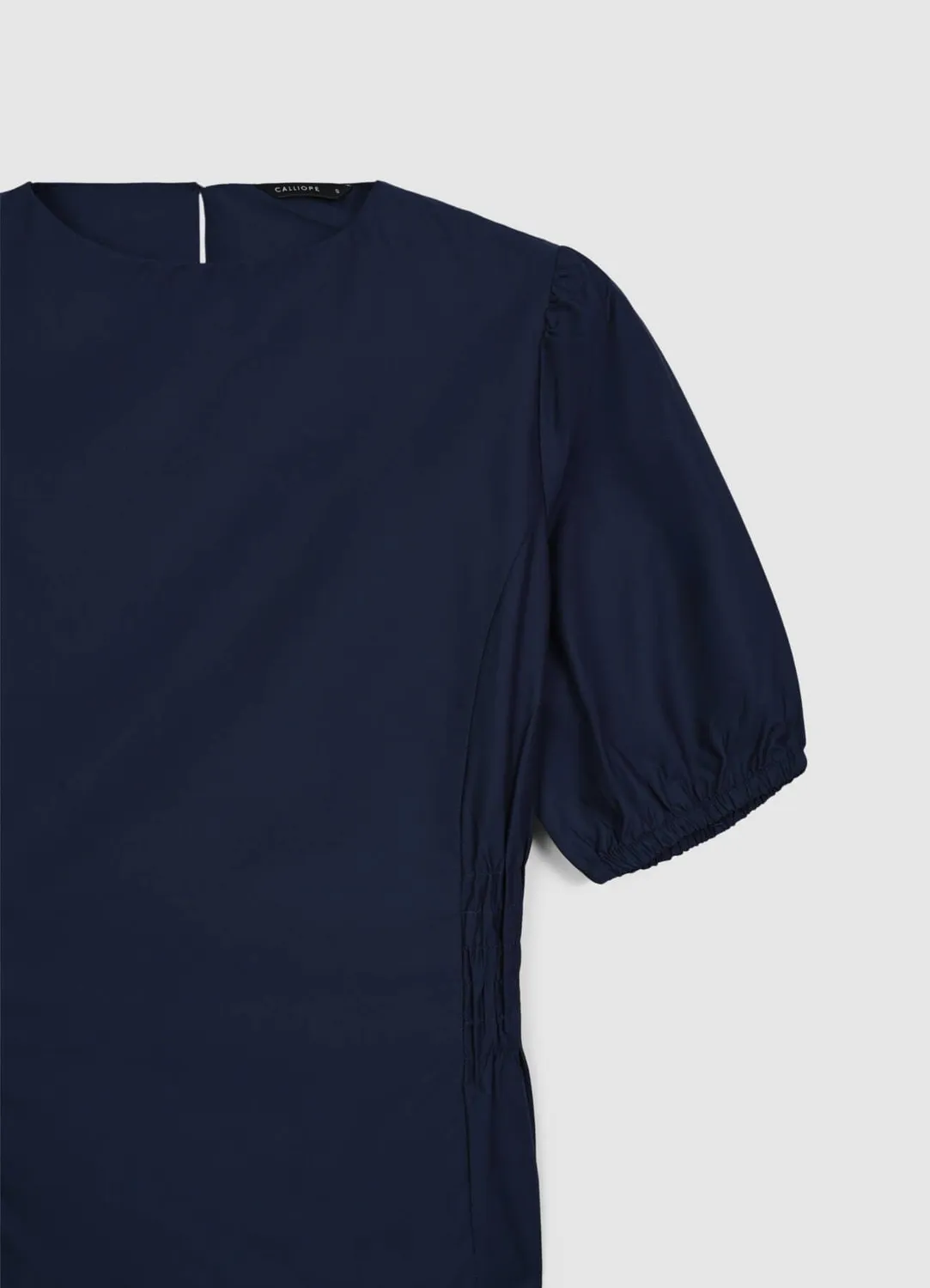 Calliope chemise femme coton smocks manches courtes