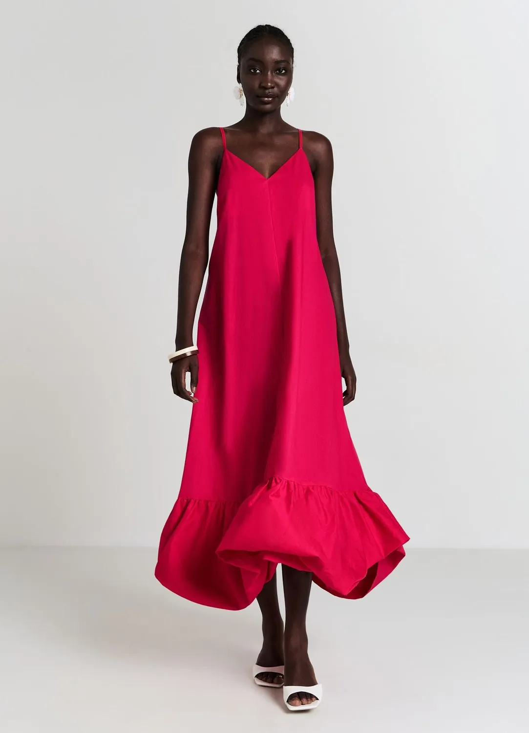 Calliope robe longue coton femme volant ballon