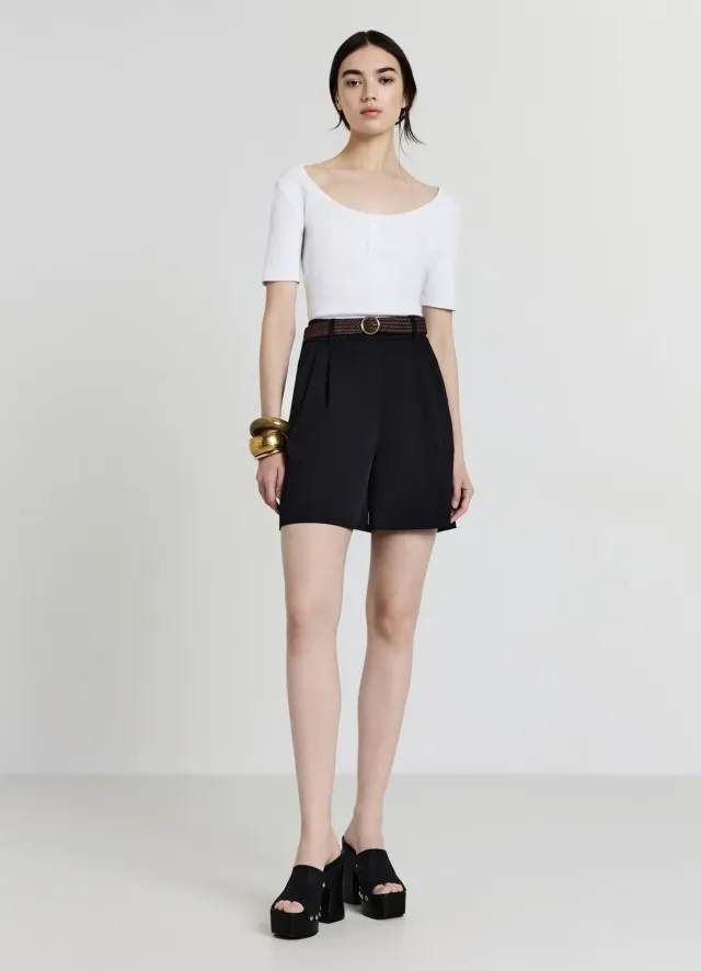 Calliope bermuda à ceinture femme coupe regular