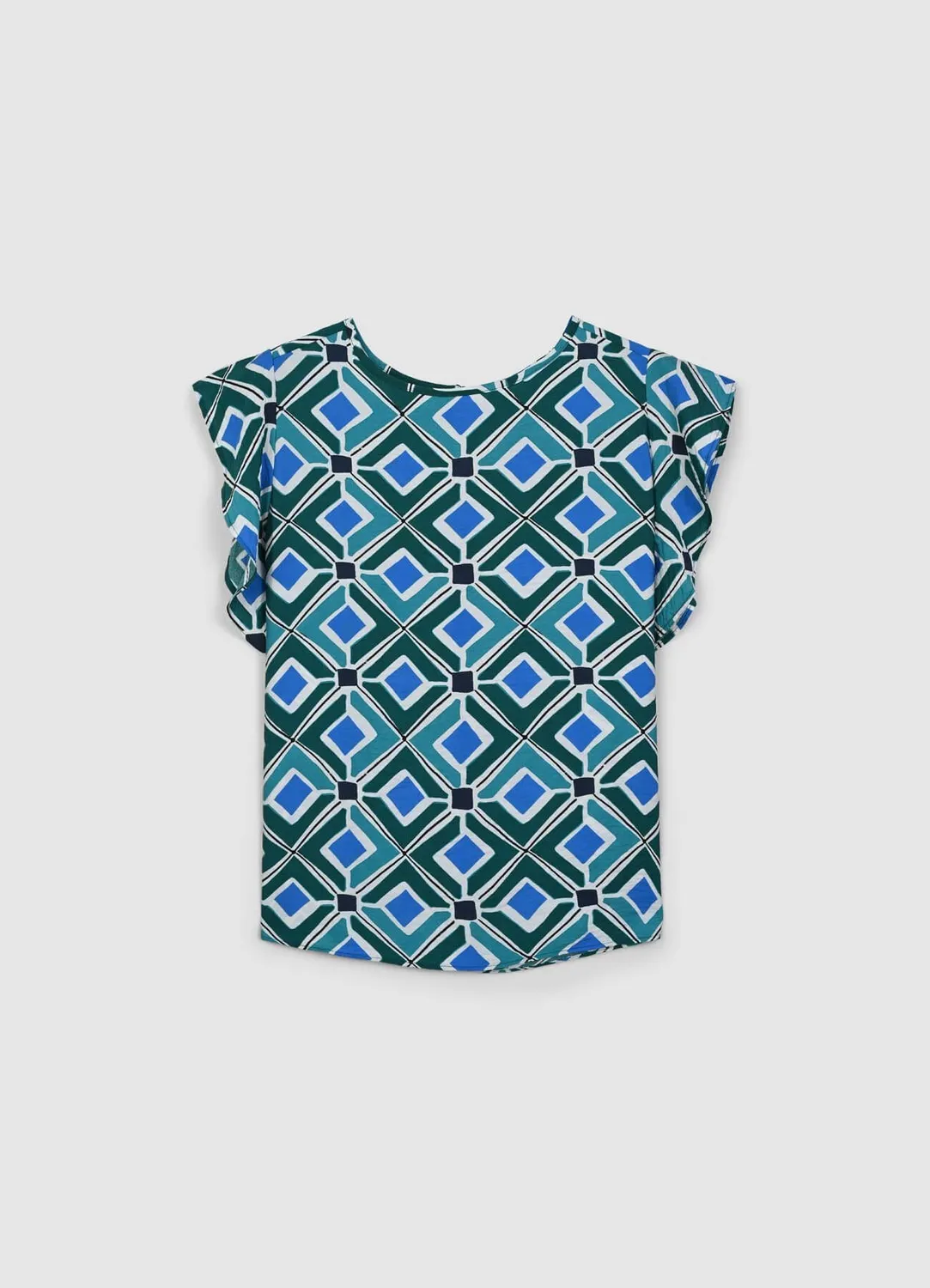 Calliope blouse géométrique femme manches courtes