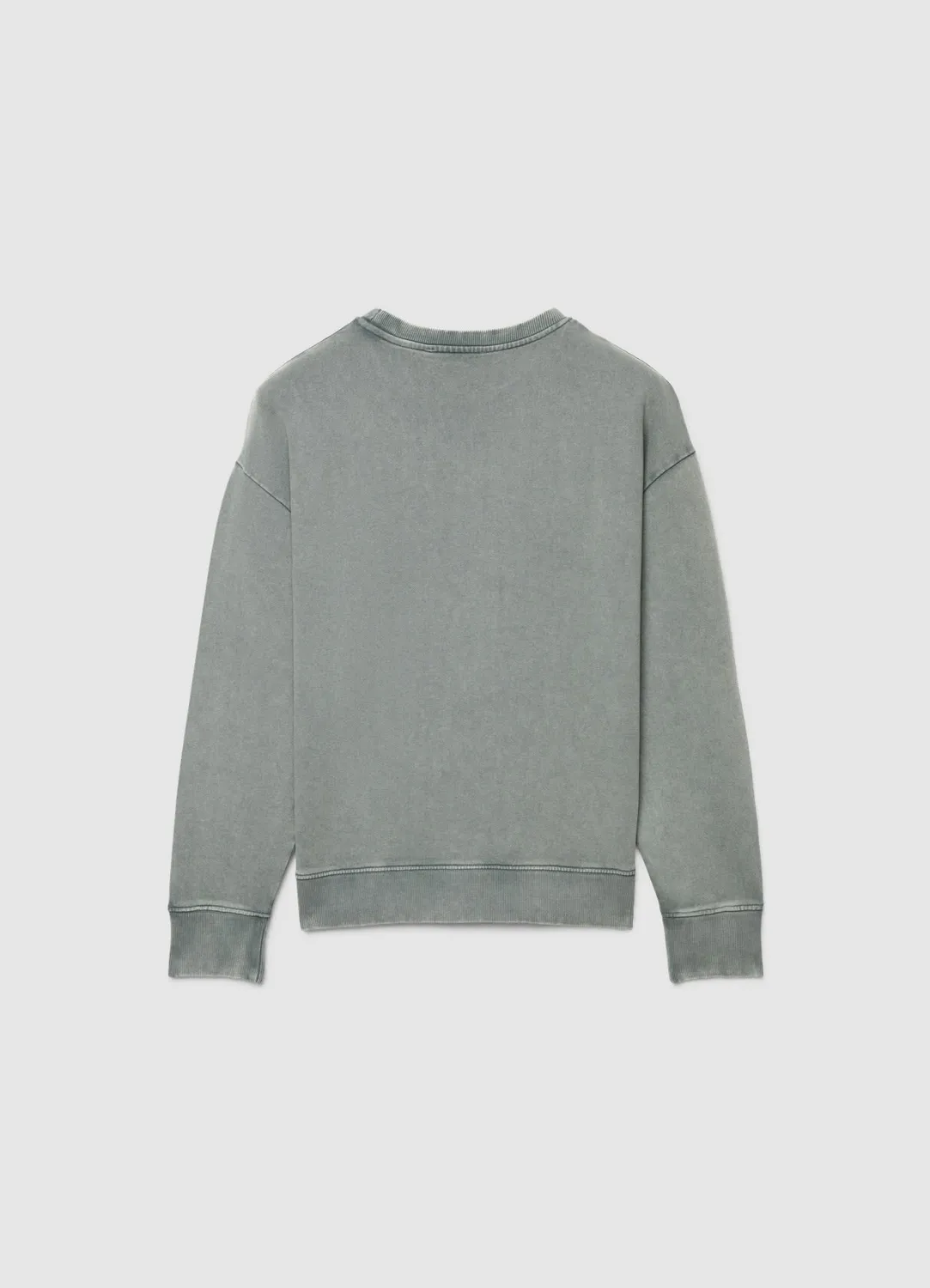 Calliope sweat col rond femme effet délavé manches longues