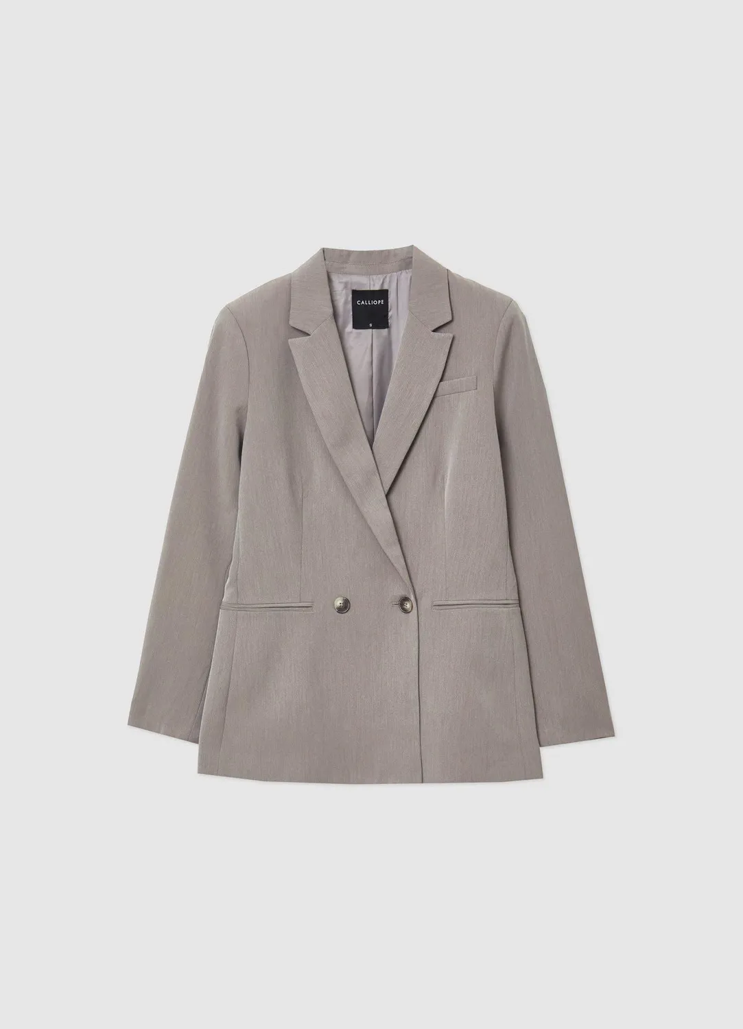 Calliope veste blazer double-boutonnage femme unie