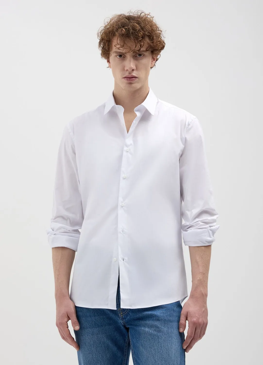 Calliope Chemise Homme Coton Stretch Unie