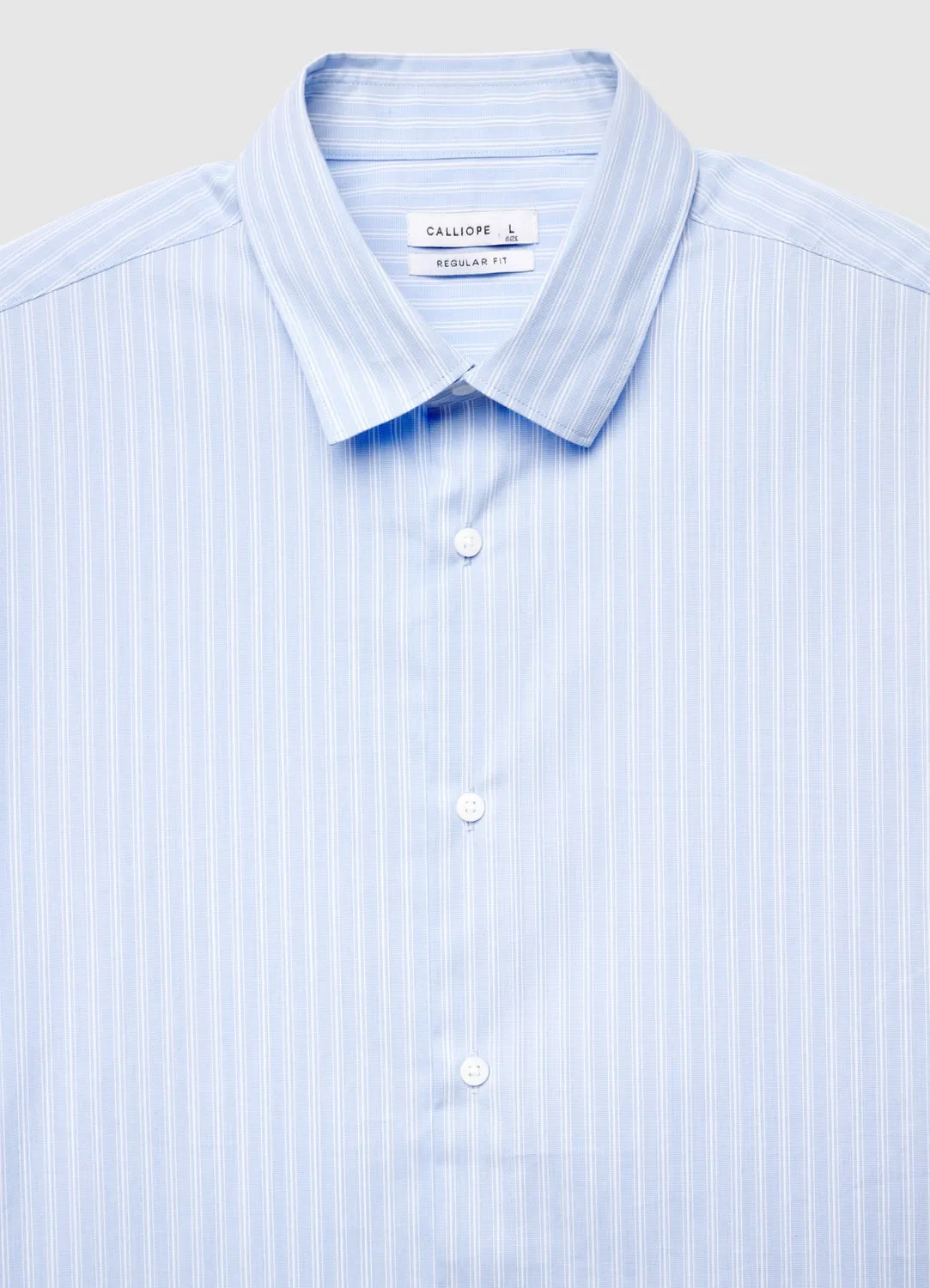 Calliope chemise rayée col classique homme