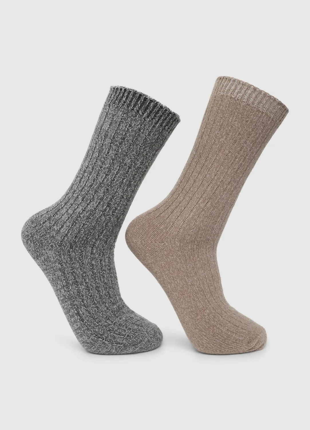 Calliope pack 2 chaussettes à côtes mélange