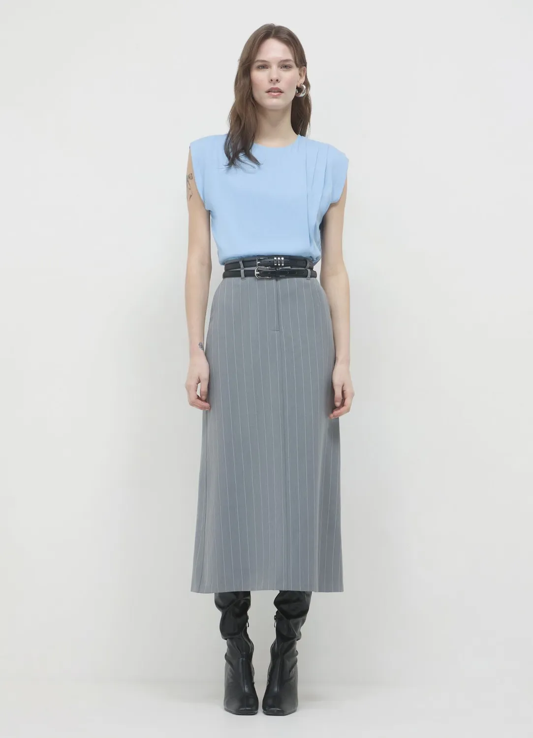 Calliope blouse plissée sans manches femme regular