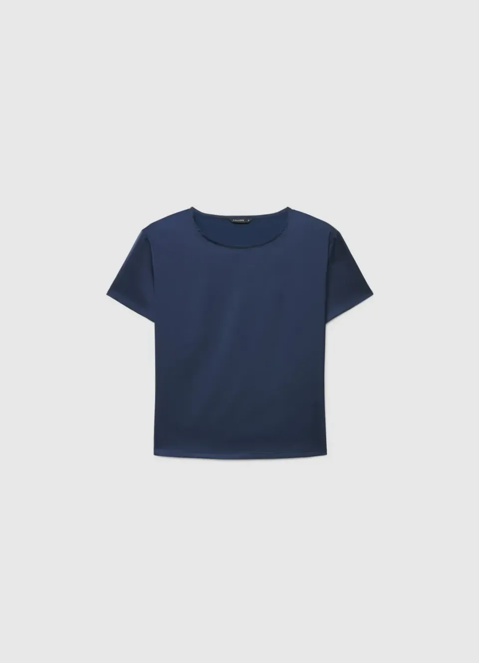 Calliope blouse femme unie manches courtes