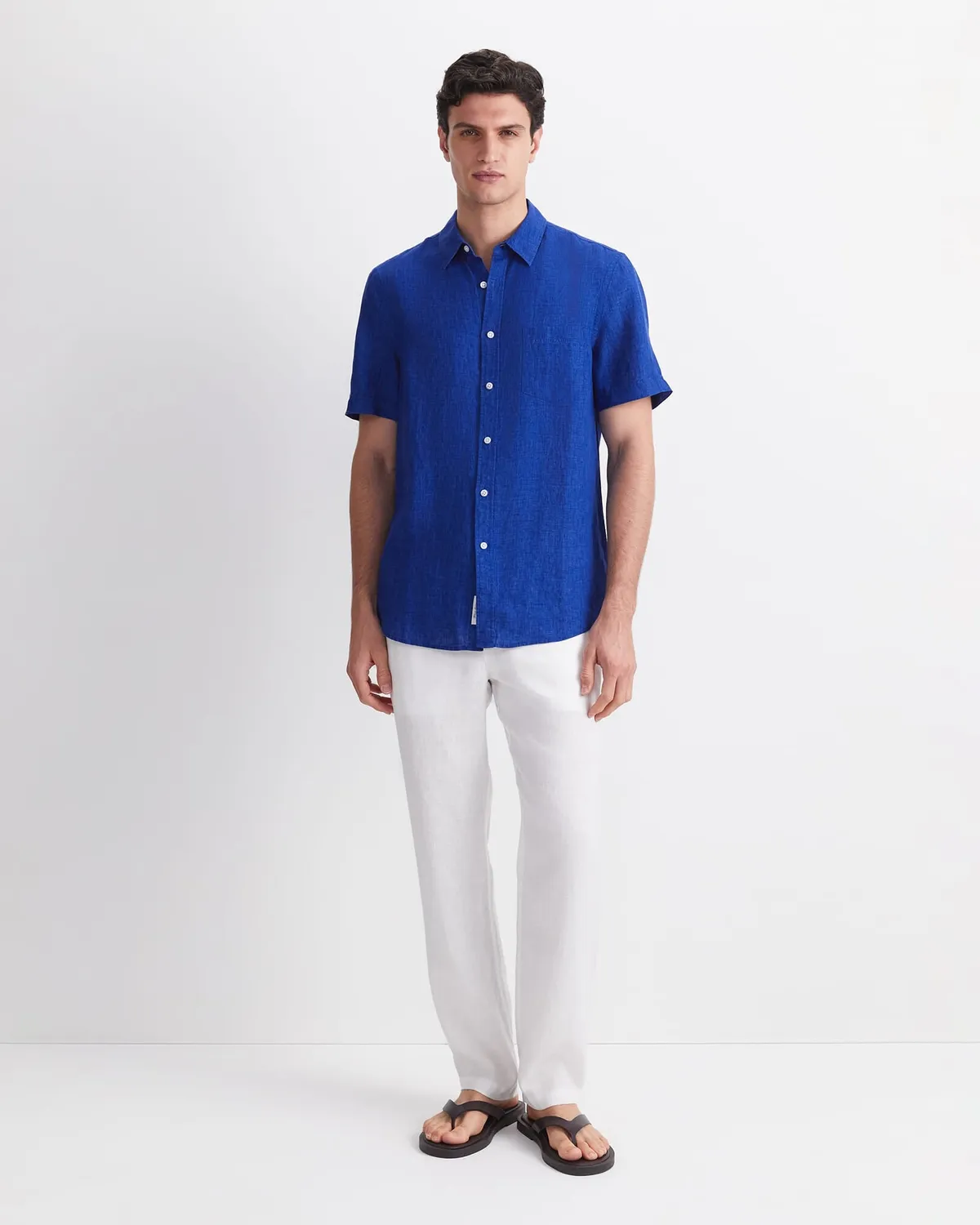 Sportscraft Delave chemise lin homme manches courtes