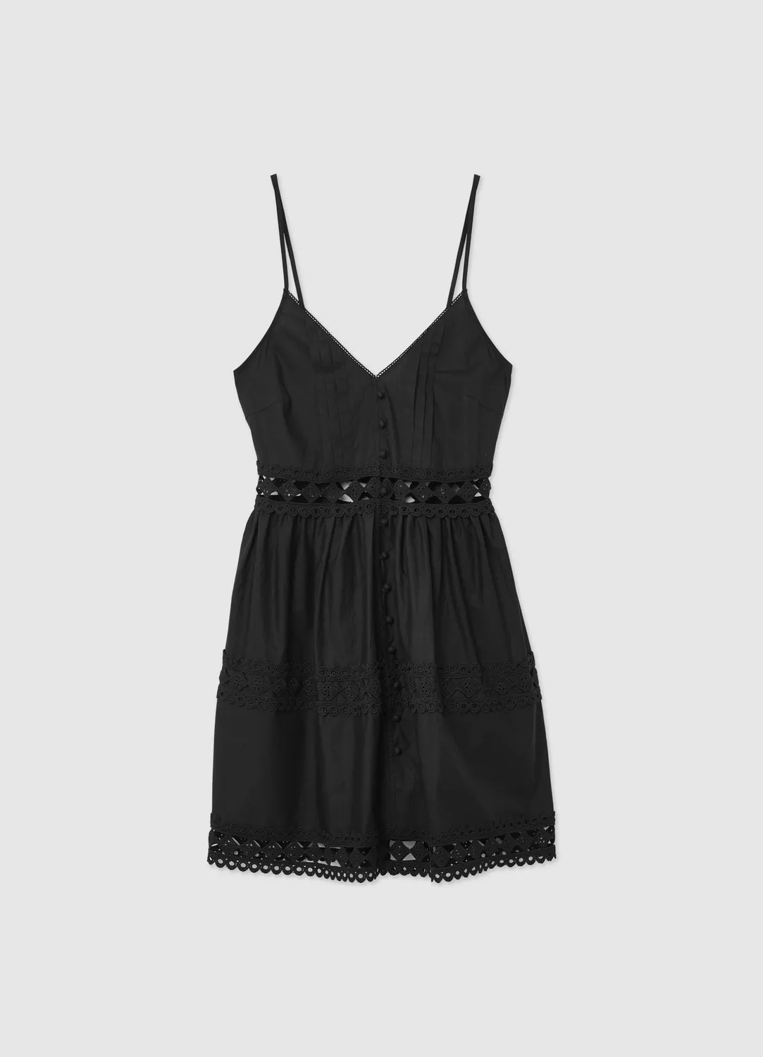 Calliope robe courte passementerie femme