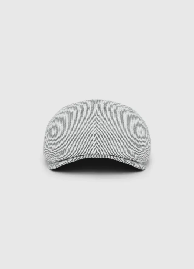 Calliope casquette plate homme à rayures taille unique