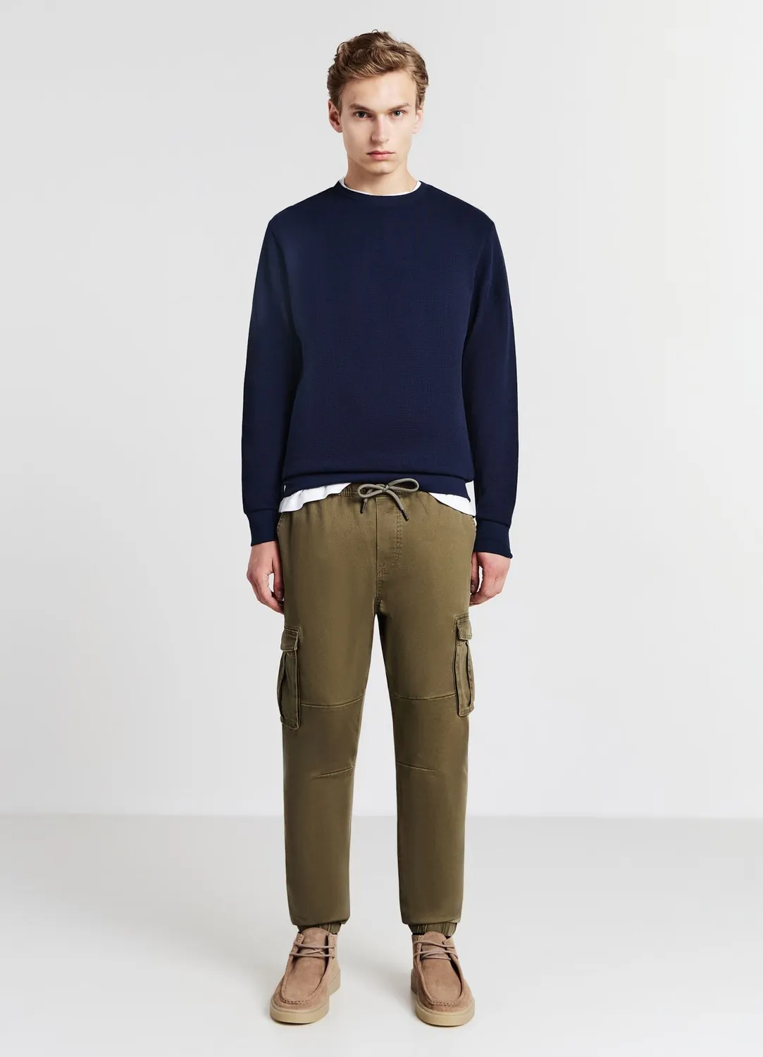 Calliope pantalon jogger homme coton poches plaquées