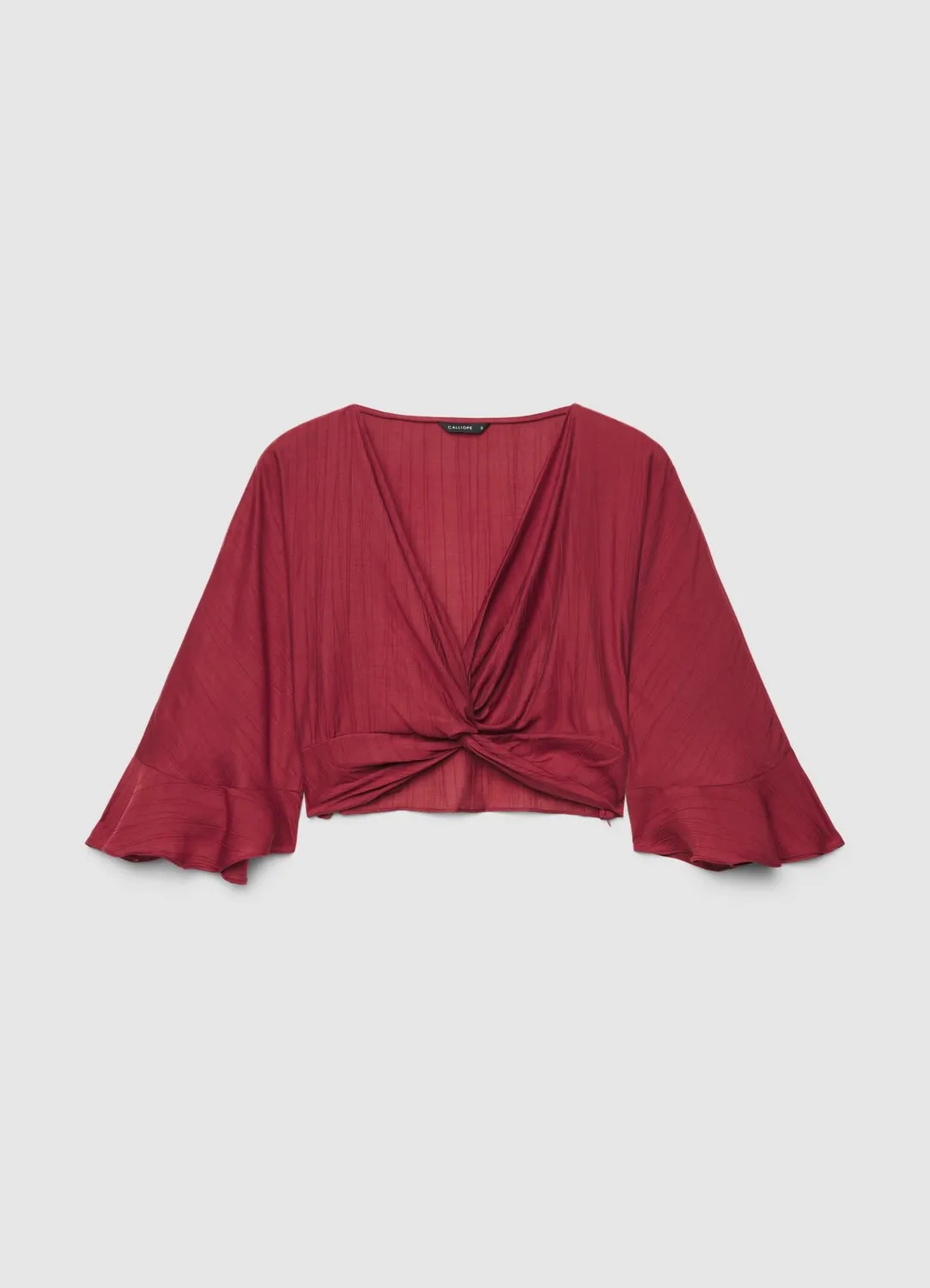 Calliope chemise femme nœud volants col V