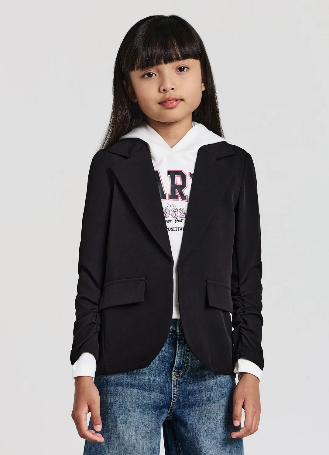 Calliope Veste Revers veste fille coupe droite