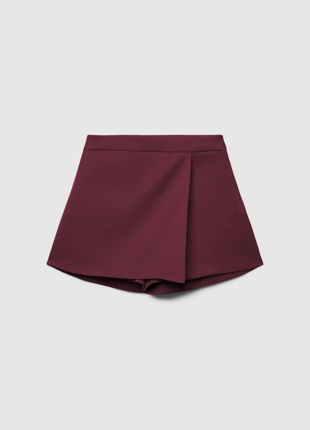 Calliope jupe-short panneau frontal femme zip