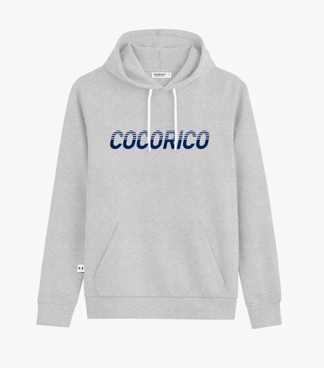 Cocorico Performance sweat à capuche gris homme coton