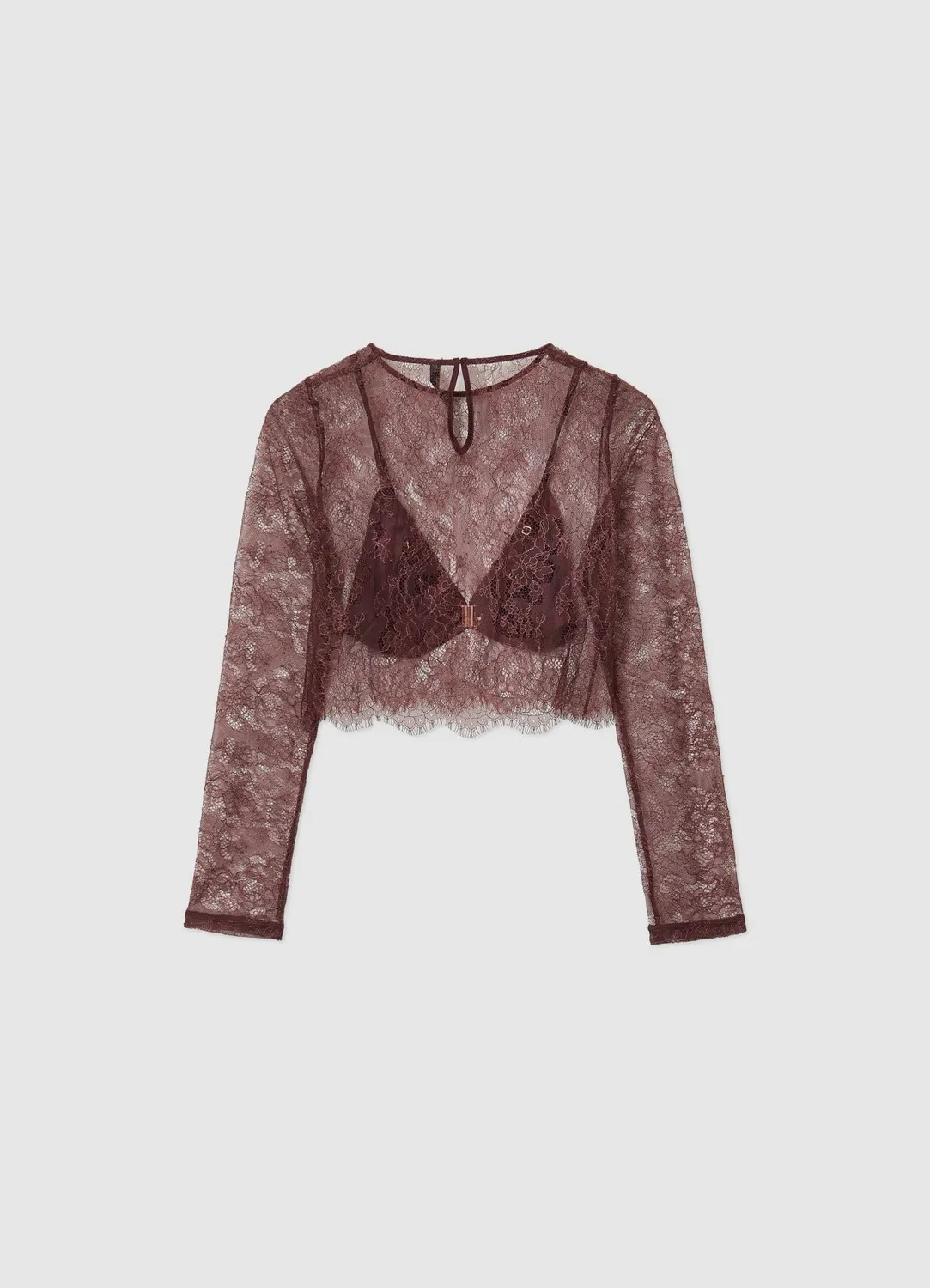 Calliope Top Crop Dentelle Bralette Femme Top Soirée