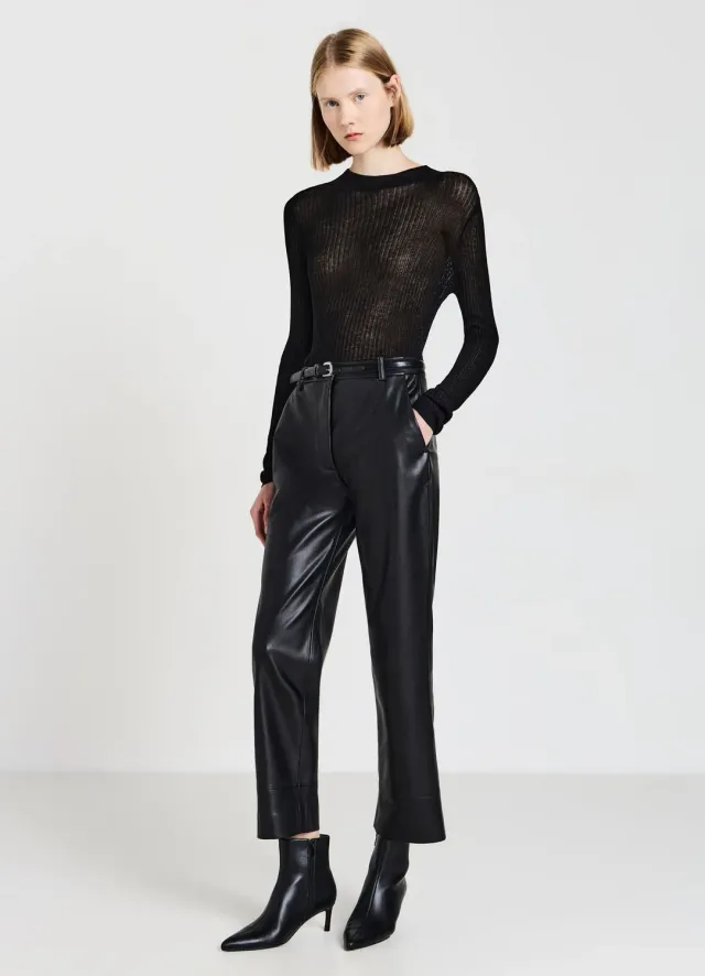 Calliope t-shirt col montant femme manches longues