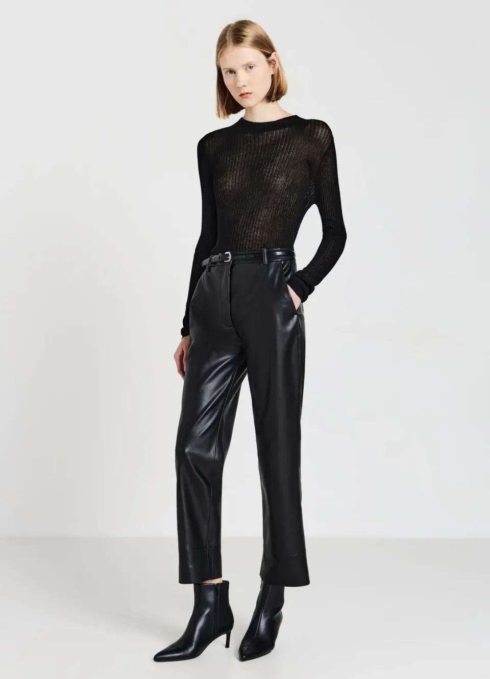 Calliope t-shirt col montant femme manches longues