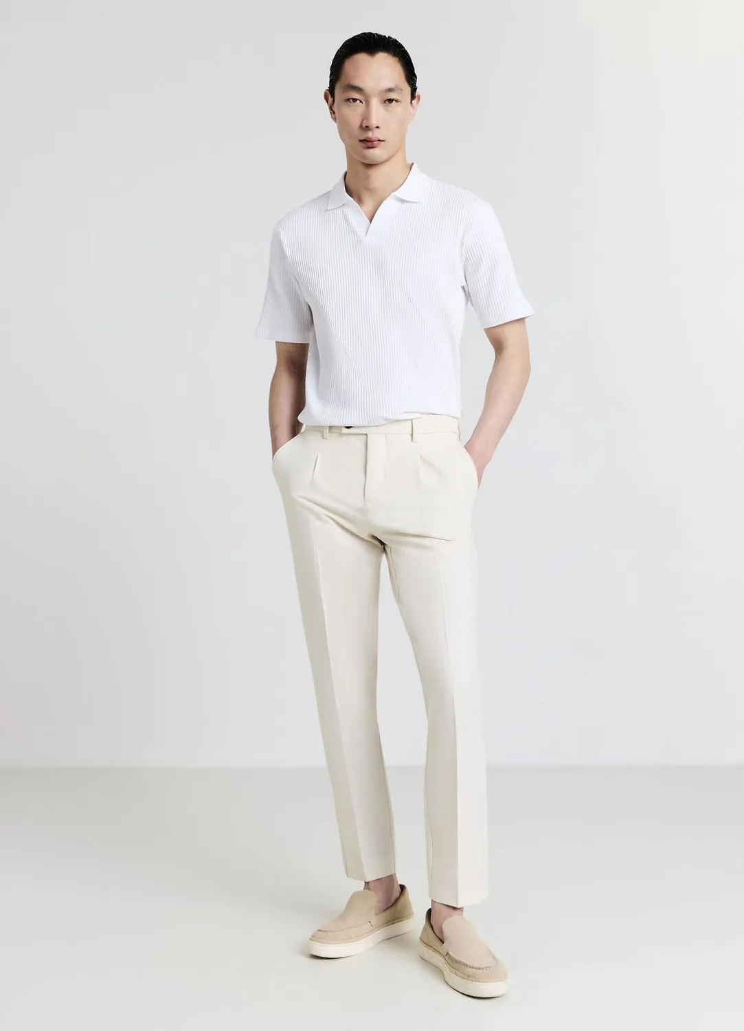 Calliope polo côtelé homme coton regular