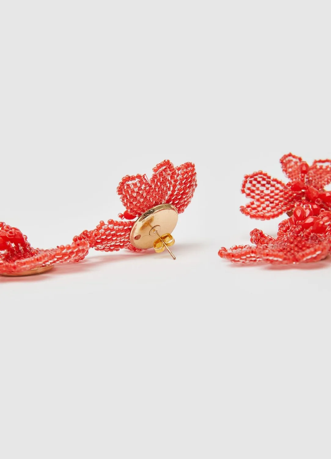 Calliope boucles d'oreilles pendantes fleurs en perles TU