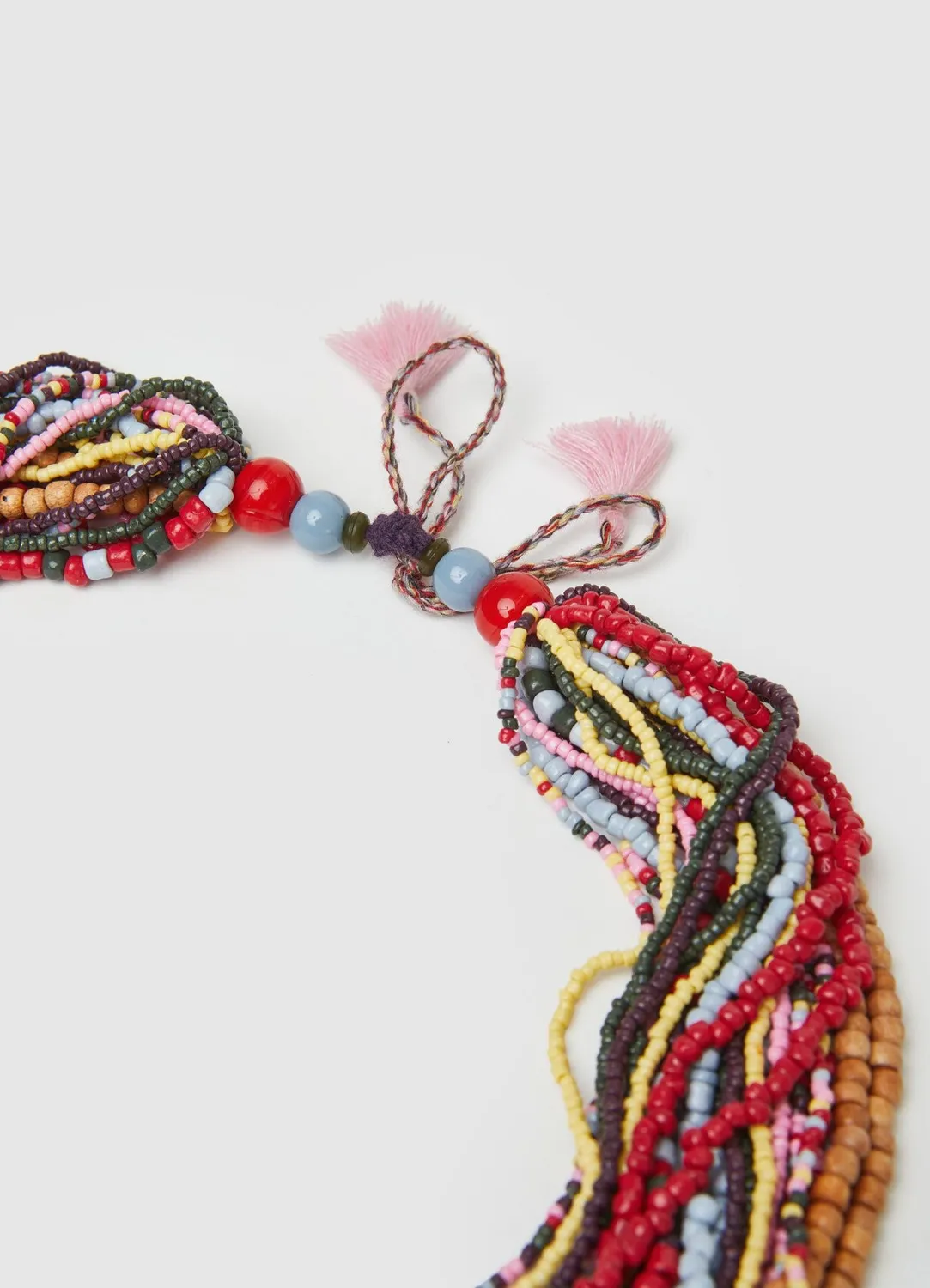 Calliope collier femme ras du cou multi-rangs perles