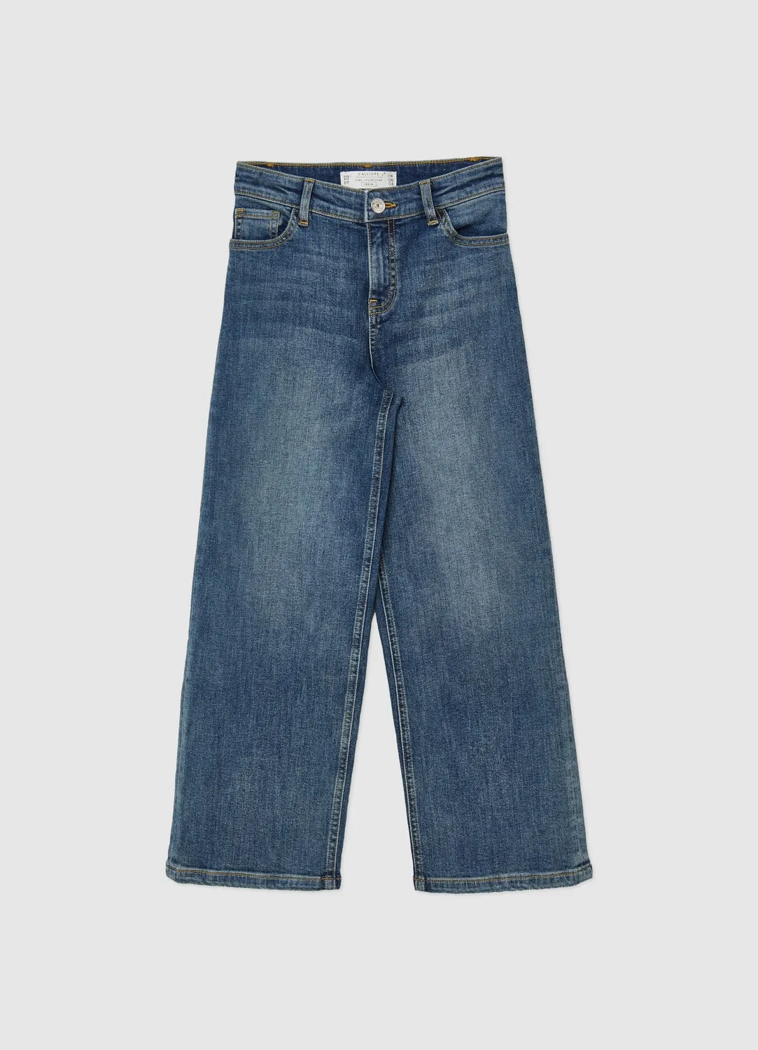 Calliope jean wide leg fille 5 poches denim