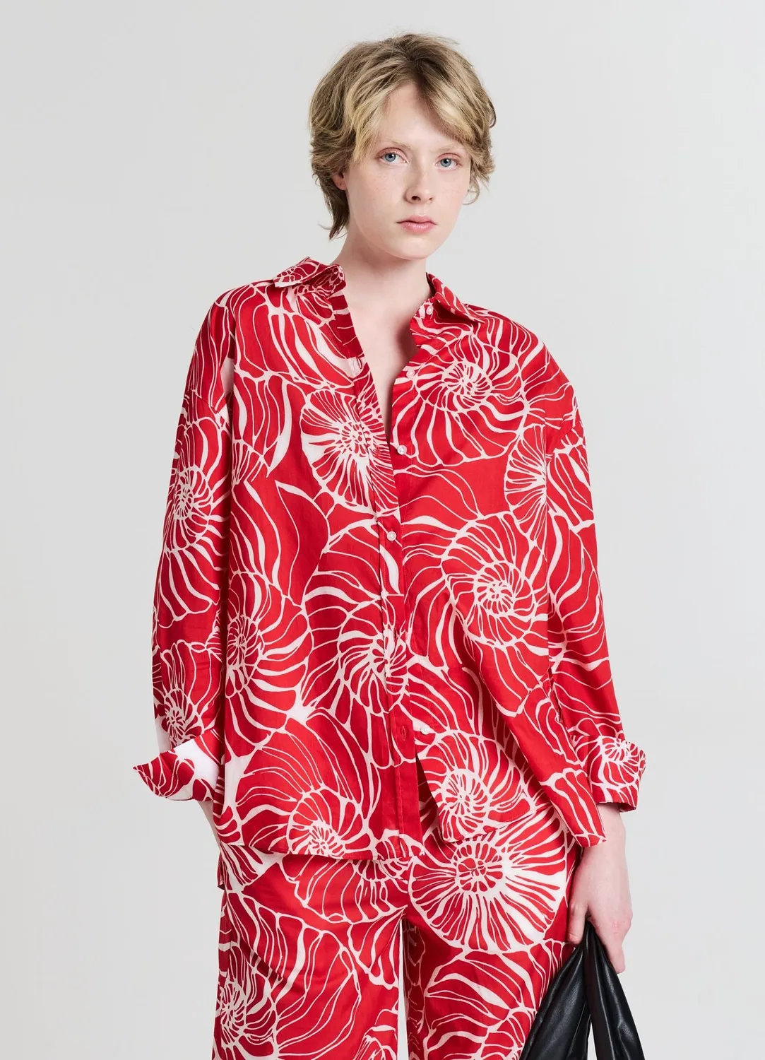 Calliope chemise oversize femme coquillages