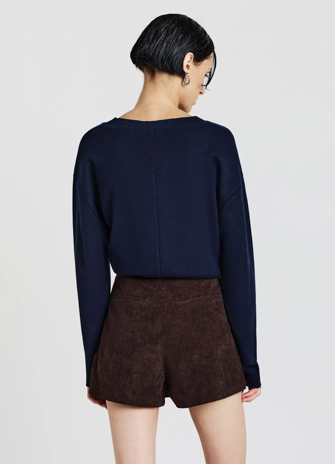 Calliope jupe-short effet velours femme unie
