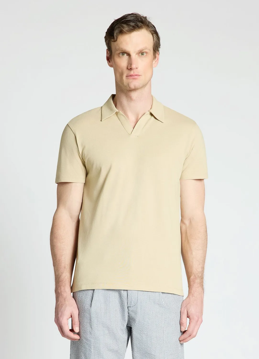 Calliope T-shirt polo homme uni col polo